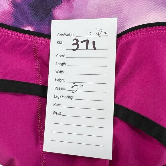 Lululemon Speed Short Raspberry Blooming Pixie Multi Size 6 - Picture 6 of 6